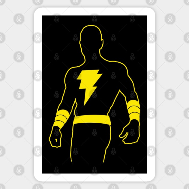 BLACK ADAM - Yellow Sticker by KERZILLA